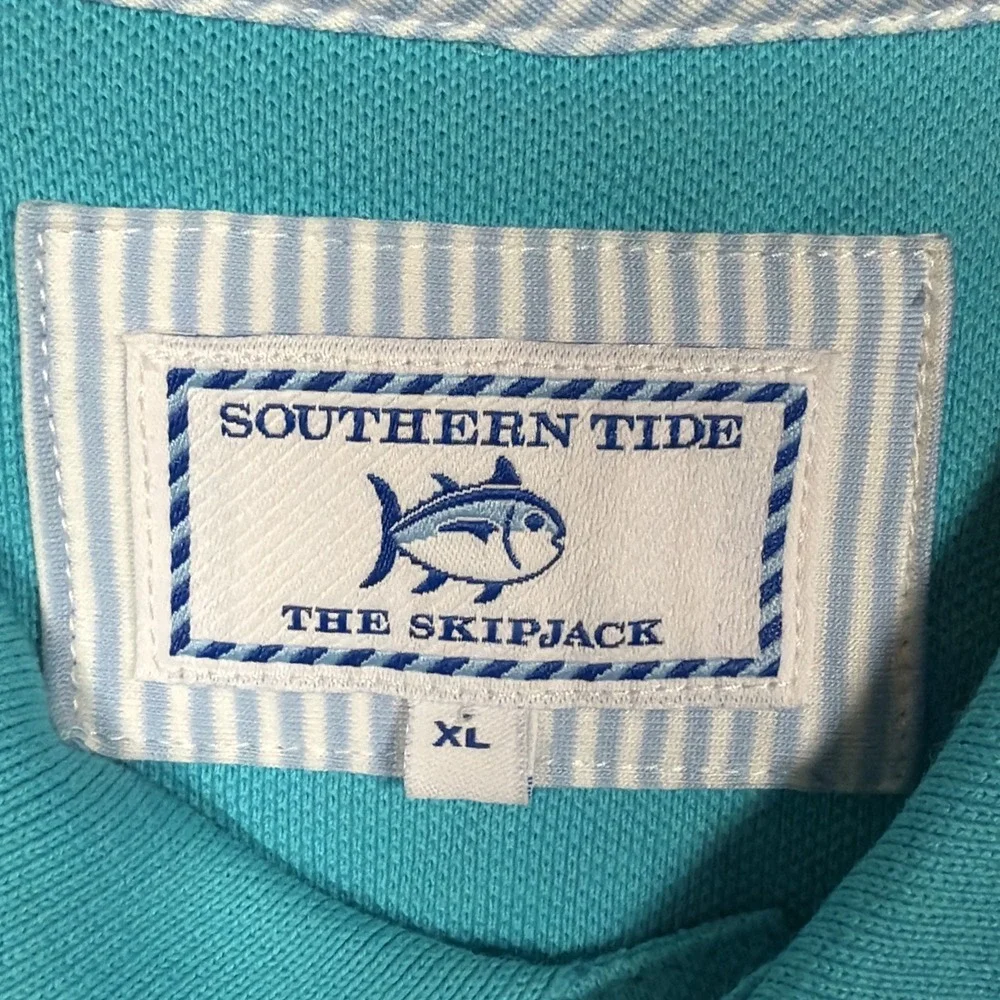Southern Tide Polo‎ Shirt Men's XL Blue Short Sleeve Golf Casual - Picture 3 of 7